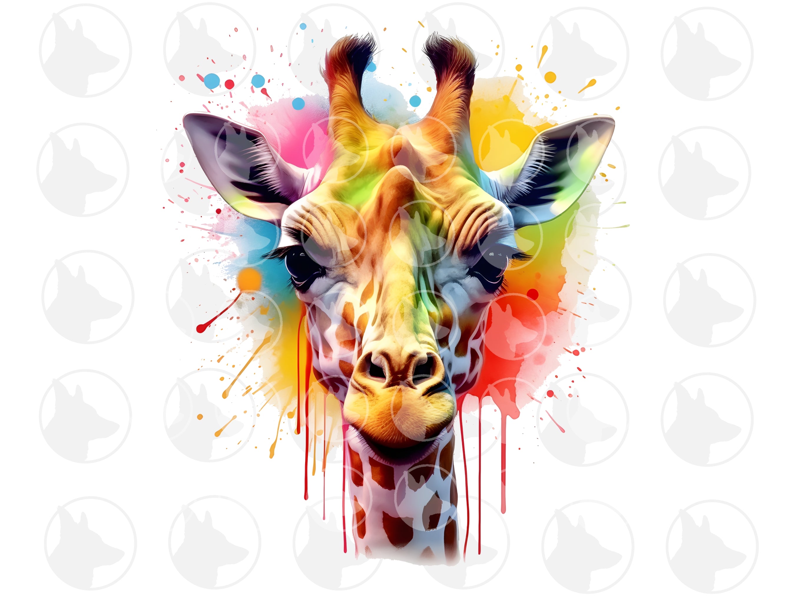 Sublimation Bundle Colorful Wild Animals- Fichiers pour la Sublimation - fichier digitale