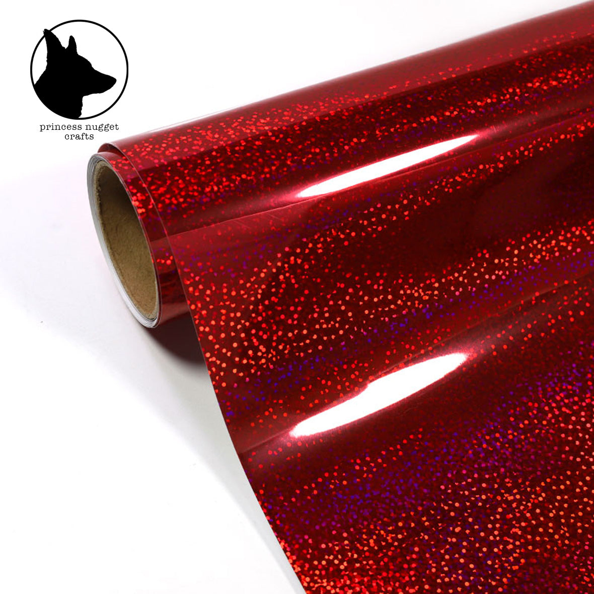 Holographic Sparkle Red vinyle - Princess Nugget crafts