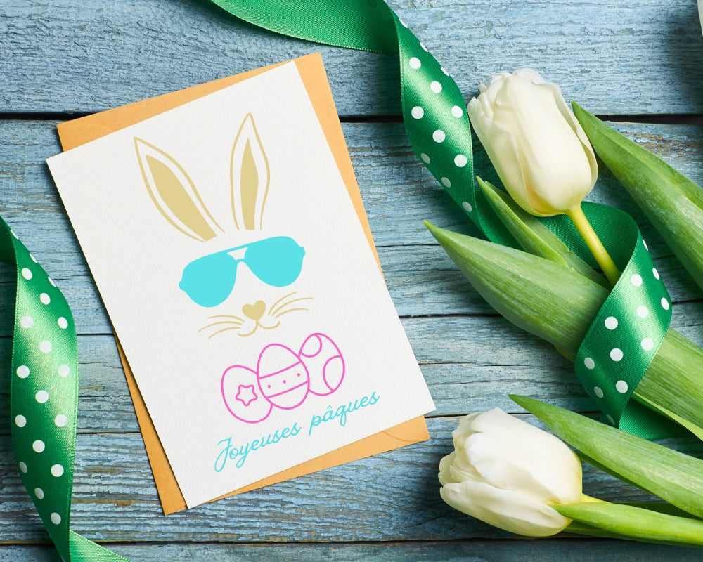Joyeuses pâques lapin couleur - SVG - Fichier digitale - Princess Nugget crafts